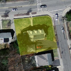 842 Commonwealth Ave, Newton MA 02459-1043 aerial view