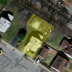 11 Canterbury Rd, Newton MA 02461-1319 aerial view