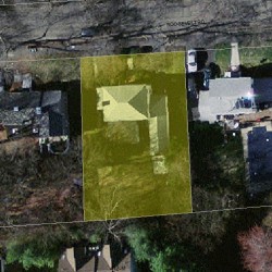 25 Roosevelt Rd, Newton MA 02459-2749 aerial view