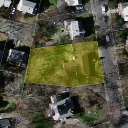 23 Exmoor Rd, Newton MA  02459-1207 aerial view