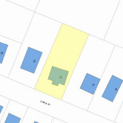 21 Orris St, Newton MA 02466-1313 plot plan