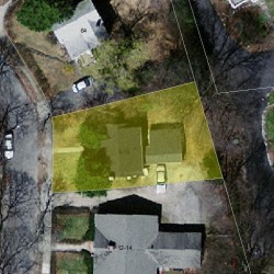 8 Coyne Rd, Newton MA 02468-1039 aerial view