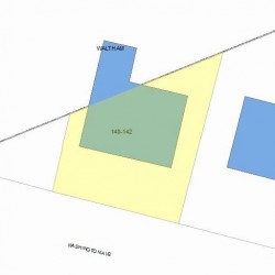 140 Washington Ave, Newton MA  02465-1026 plot plan