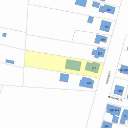 327 Cherry St, Newton MA 02465-1641 plot plan