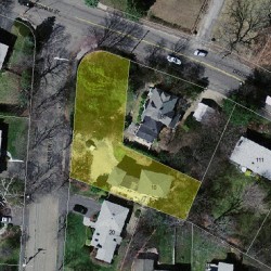 10 Andrew St, Newton MA 02461-2102 aerial view