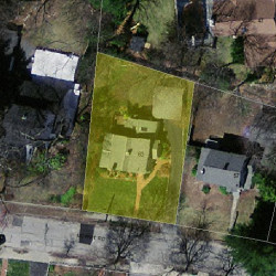 63 Moffat Rd, Newton MA  02468-1114 aerial view