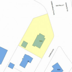 1844 Commonwealth Ave, Newton MA  02466-2716 plot plan
