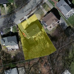 146 Oliver Rd, Newton MA  02468-2321 aerial view