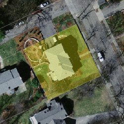 237 Upland Ave, Newton MA  02461-2002 aerial view
