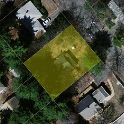 63 Pierrepont Rd, Newton MA  02462-1126 aerial view