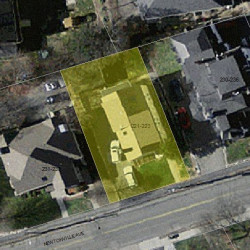 221 Newtonville Ave, Newton MA 02458-1828 aerial view