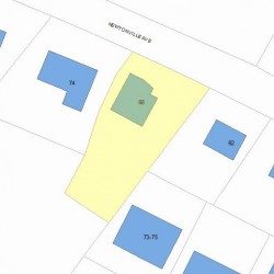 68 Newtonville Ave, Newton MA 02458-1939 plot plan