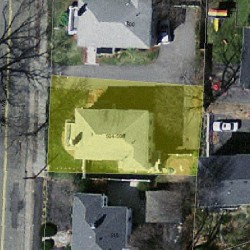 504 Lowell Ave, Newton MA 02460-2353 aerial view
