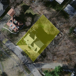 128 Herrick Rd, Newton MA  02459-2237 aerial view