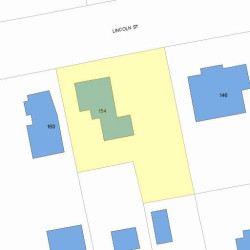 154 Lincoln St, Newton MA 02461-1510 plot plan