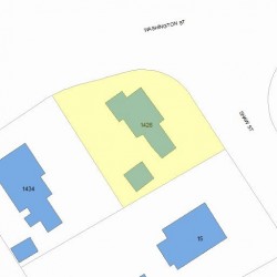 1426 Washington St, Newton MA 02465-2019 plot plan