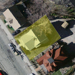 38 Willow St, Newton MA  02459-1932 aerial view