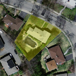 192 Evelyn Rd, Newton MA 02468-1043 aerial view