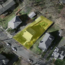 44 Lewis St, Newton MA 02458-1825 aerial view