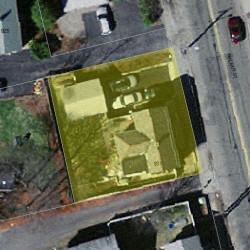 931 Walnut St, Newton MA 02461-1133 aerial view