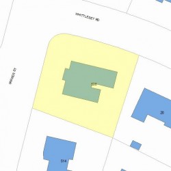 506 Parker St, Newton MA 02459-2624 plot plan