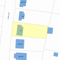 420 Lowell Ave, Newton MA 02460-2152 plot plan