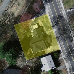 229 Winchester St, Newton MA 02461-2041 aerial view
