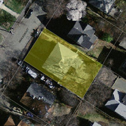 22 Marlboro St, Newton MA  02458-2121 aerial view