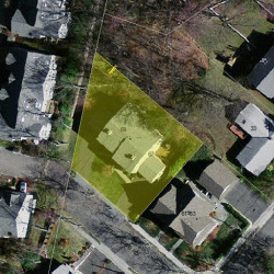 67 Tanglewood Rd, Newton MA  02459-2849 aerial view
