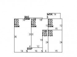133 Hanson Rd, Newton MA  02459-3627 floor plan