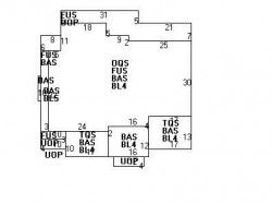 25 Sheffield Rd, Newton MA  02460-2120 floor plan