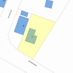 61 Islington Rd, Newton MA 02466-1005 plot plan