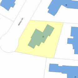 26 Merrill Rd, Newton MA  02459-1321 plot plan