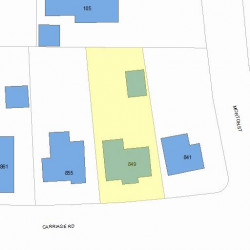 849 Commonwealth Ave, Newton MA  02459-1037 plot plan