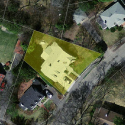 101 Carlton Rd, Newton MA  02468-1915 aerial view