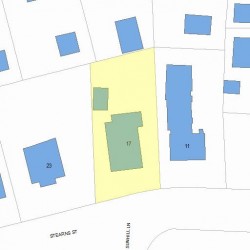 17 Stearns St, Newton MA 02459-2441 plot plan