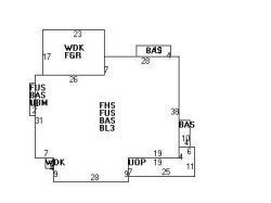 39 Sterling St, Newton MA  02465-2614 floor plan