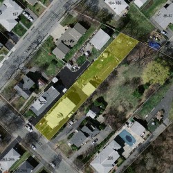 266 Nevada St, Newton MA 02460-1466 aerial view