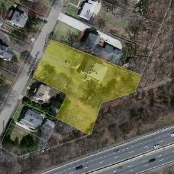 54 Evergreen Ave, Newton MA 02466-1703 aerial view