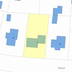 25 Wyman St, Newton MA 02468-1516 plot plan