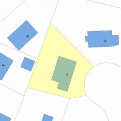 16 Overlook Park, Newton MA 02459-1344 plot plan