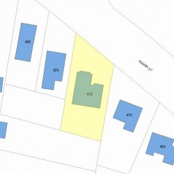 418 Homer St, Newton MA 02459-1443 plot plan