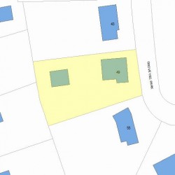 49 Grove Hill Park, Newton MA 02460-2303 plot plan