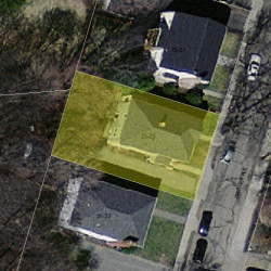 25 Bridges Ave, Newton MA 02460-2016 aerial view