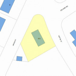 633 Grove St, Newton MA 02462-1318 plot plan