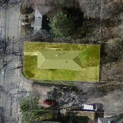 16 Walnut Hill Rd, Newton MA  02459-2667 aerial view