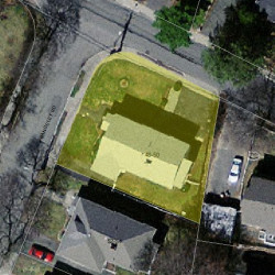 50 Rangeley Rd, Newton MA 02465-1646 aerial view