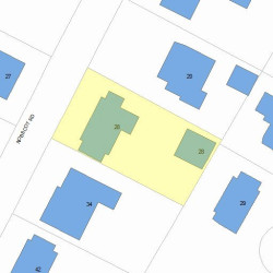 28 Nobscot Rd, Newton MA  02459-1323 plot plan