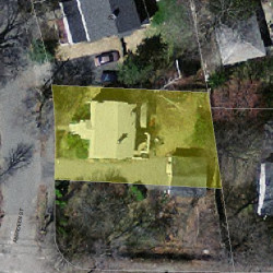 52 Aberdeen St, Newton MA  02461-1802 aerial view