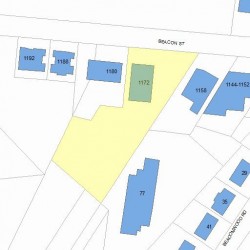 1172 Beacon St, Newton MA 02461-1146 plot plan